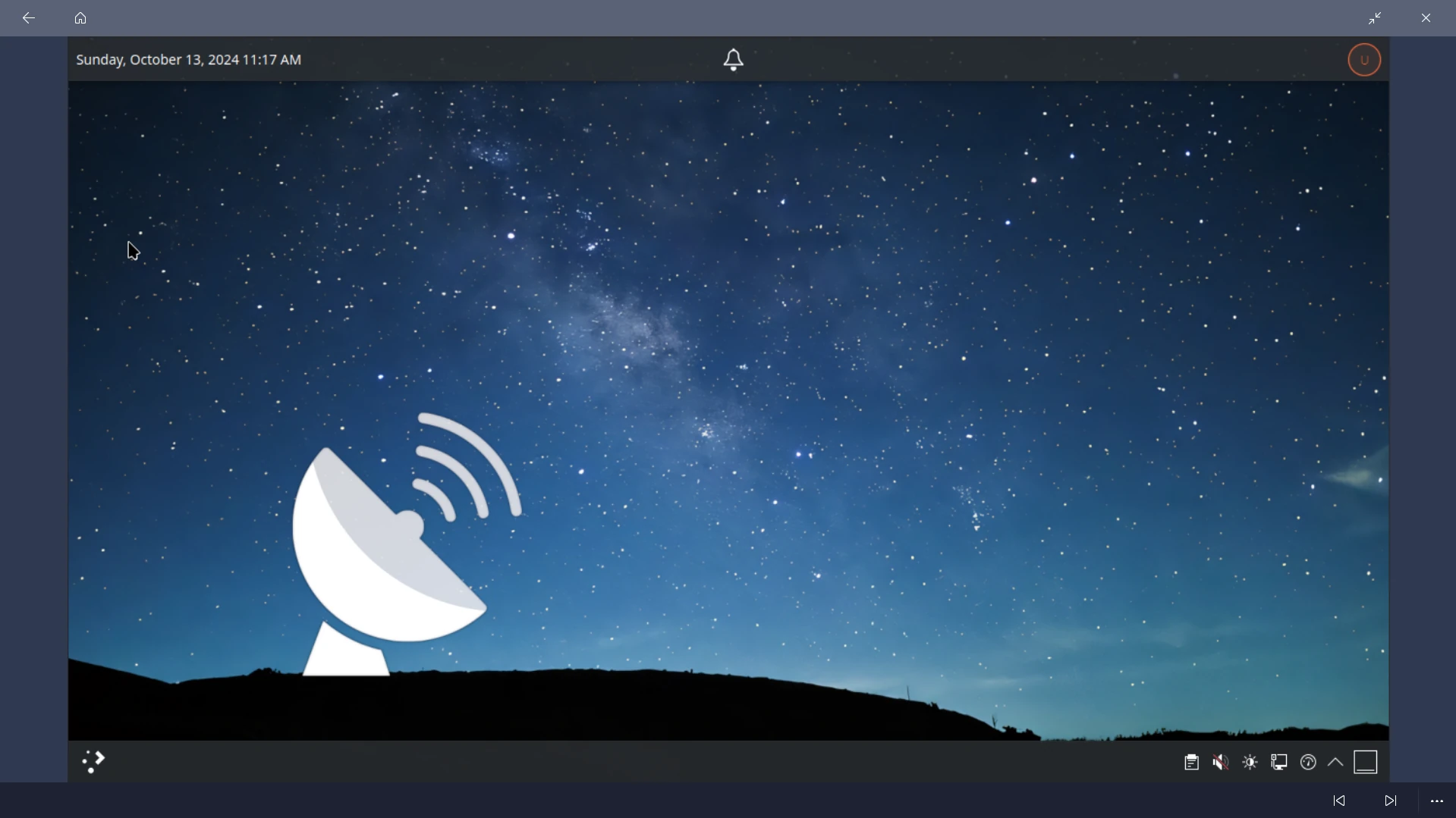 A picture of the Vincent OS Desktop viewed on MediaBrowser.